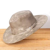 Chapeu Ingles Masculino em Couro Legitimo L Jaco IN-801