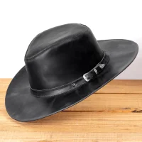 Chapeu Ingles Masculino em Couro Legitimo L Jaco IN-801
