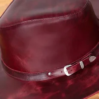 Chapeu Ingles Masculino em Couro Legitimo L Jaco IN-801